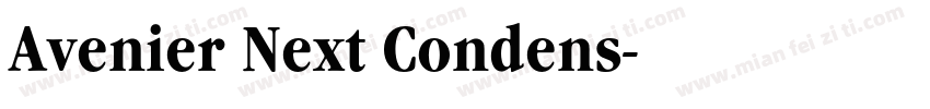 Avenier Next Condens字体转换